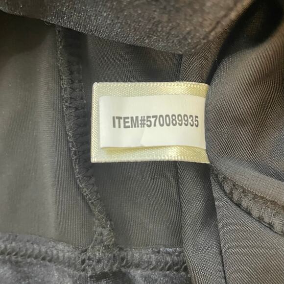 Boston Proper XXS Black Velvet Zip Top Multicolor Rhinestone Embellished Glam - Picture 10 of 10